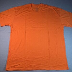 True Classic  Men's Orange Crew Neck Tee T Shirt  2X XXL